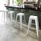 Flash Furniture 4PK 30"H Backless Distressed White Metal Barstool 4-ET-BT3503-30-WH-GG - alternate 7