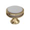 Amerock Oberon 1-3/8 inch 35mm Diameter Champagne Bronze/Frosted Acrylic Cabinet Knob BP36608CZFA - alternate 1