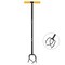 Gardenised 40-inch Comfortable Soft Grip Lawn Twist Tiller - Soil Aerating Tool for Lawn Care QI004782 - alternate 1