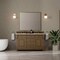 James Martin Vanities Brookfield 60 in. Double Vanity, Pecan w/3 CM Carrara White Marble Top 547-V60D-PCN-3CAR - alternate 3