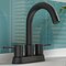 Anzzi Remnants 4 in. Centerset 2-Handle High-Arc Bathroom Sink Faucet in Matte Black with Drain Assembly L-AZ300MB - alternate 1