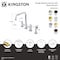 Kingston Brass Bridge Kitchen Faucet with Brass Sprayer, Polished Brass KS8282DLBS - alternate 3