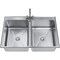 Amgood 16 in. x 20 in. x 12 in. Stainless Steel 2 Compartment Drop-In Sink with Faucet. NSF AMG SINK DIS S2C-162010-F-Z - alternate 5