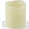 Homeroots 8" Clear Glass Centerpiece Pillar Candle Holder With Candle 483922 - alternate 1