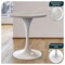Leisuremod Square 27.56 in W, 29.35 in L, Resin/Steel, White VT20W-S27WMR - alternate 7