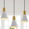 Jonathan Y Apollo 33.5" 3-Light Mid-Century Modern Iron Adjustable Linear LED Pendant, White/Brass Gold JYL6134B - alternate 9