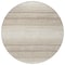 Homeroots 8' Ivory And Beige Round Abstract Washable Indoor Outdoor Area Rug 599972 - alternate 6