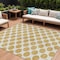 Homeroots 10' X 14' Gold And Ivory Polka Dot Washable Indoor Outdoor Area Rug 614898 - alternate 1