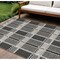 Homeroots 8' X 10' Black Gray And Brown Plaid Washable Indoor Outdoor Area Rug 597544 - alternate 1