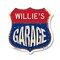 Signmission Willie's Garage, 12 Inch X 12 Inch, Plastic Sign SHI-P-12-383-WILLIE - alternate 1