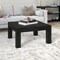 Homeroots 34" Black Wood Square Coffee Table 520923 - alternate 7
