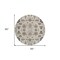 Homeroots 8' Ivory Beige And Taupe Round Oriental Washable Indoor Outdoor Area Rug 582088 - alternate 5