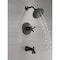 Delta Kayra Monitor 17 Series Tub and Shower Trim T17433-BL - alternate 5
