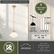 Vaxcel Huntley Mini Pendant Light, Natural Brass, White Schoolhouse Glass, 10-In. Wide P0464 - alternate 6