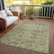 Homeroots 10' X 14' Olive Green Oriental Washable Indoor Outdoor Area Rug 607571 - alternate 7