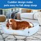 Simple Deluxe FluffyDream Calming Dog Bed, Super Soft Pet Sofa with Pillow Edge, Cute Cat Bed, Suitable for Dogs PTDBEDCUDCASH2420LBL - alternate 6