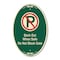 Signmission Back Out When Safe Do Not Block Gate With No , 12 In X 18 In Architectural, Heavy Gauge Aluminum A-OV-G-1218-9994 - alternate 1