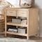 Bali & Pari Lanica Japandi Sun Bleached Rattan 2-Drawer Console Table 248-13727-ZORO - alternate 7