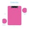 Davis Group Plastic Clipboard, Flat Clip, Transparent Pink, 6PK 4833-43-06 - alternate 5