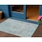 Homeroots 3' X 5' Sky Blue And Blush Medallion Washable Indoor Outdoor Area Rug 615740 - alternate 1