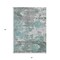 Homeroots 5' X 8' Blue And Teal Blue Abstract Washable Indoor Outdoor Area Rug 610439 - alternate 6