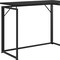 Homeroots 40" Black Wood and Stainless Steel Computer Desk 723732 - alternate 7