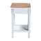 Baxton Studio Legrand Classic French Two-Tone White and Natural Brown 1-Drawer End Table 251-13896-ZORO - alternate 10