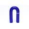Hps Performance 1 in ID, 4-Ply High Temp Reinforced Silicone 180 Degree U Bend Elbow Coupler Hose, Blue HTSEC180-100-BLUE - alternate 1