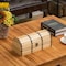 Vintiquewise Unfinished Vintage-Style Wooden Treasure Chest Dome Top Leather Bands & Front Latch QI004850 - alternate 7
