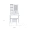 Homeroots 24" White Wood Lighted Mirrored Dresser 691707 - alternate 2