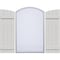 Ekena Millwork Rustic 4 Board Joined Board-n-Batten Faux Wood Shutters w/Elliptical Arch Top, 21 1/2W x 42H, PR FBJ06E21X042RUF - alternate 1