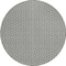 Homeroots 8' Black And Ivory Round Geometric Washable Indoor Outdoor Area Rug 594445 - alternate 6