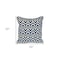 Homeroots 20" X 20" Blue and White Geometric Cotton Zippered Pillow 529289 - alternate 7