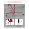 Vevor 11ft Drywall Lift 150 lbs Sheetrock Hoist Adjustable Arm Lockable Wheels Red HM5001 - alternate 6