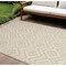 Homeroots 9' X 12' Cream And Beige Geometric Indoor Outdoor Area Rug 551418 - alternate 7