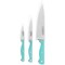 Martha Stewart Everyday Keswick 3 Piece Cutlery and Sheath Set in Teal 141045.03 - alternate 1