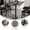 Flash Furniture Bennett 30 in x 48 in Solid Wood Indoor Tabletop in Dark Brown with 23.5 in x 29.5 in Bar Height GSF-REC3048-DKBRN-T2230B-GG - alternate 7