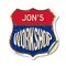 Signmission Jon's Workshop, 18 Inch X 18 Inch, Vinyl Decal SHI-D-18-489-JON - alternate 1