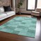 Homeroots 3' X 5' Blue And Aqua Geometric Washable Indoor Outdoor Area Rug 604893 - alternate 8