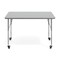 Flash Furniture Commercial Adjustable Height Rectangular Activity Table - Locking Casters-Gray XU-A2448-REC-GRY-T-A-CAS-GG - alternate 7
