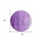 Homeroots 8' Purple And Lavender Round Ombre Washable Indoor Outdoor Area Rug 581824 - alternate 7