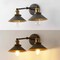 Jonathan Y July 17.5" 2-Light Industrial Farmhouse Metal Vanity Light, Rustic Dark Gray/Brass Gold JYL7427D - alternate 4