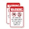 Signmission Warning No Furniture Air Conditioners Or Appliance Aluminum, 18" x 24", A-1824-24675 A-1824-24675 - alternate 1