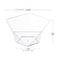 Smarty Had A Party 3.5 oz. Clear Star Pentagon Disposable Plastic Dessert Cups (288 Cups), 288PK 2630-CASE - alternate 6