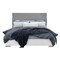 Homeroots White and Gray Wood And Upholstery Lighted King Bed Frame 634348 - alternate 4