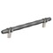 Amerock London 6-5/16 in 160 mm Center-to-Center Black Chrome/Satin Nickel Cabinet Pull BP36650BCRG10 - alternate 1