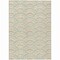 Homeroots 8' X 10' Linen Orange And Ivory Geometric Washable Indoor Outdoor Area Rug 615203 - alternate 5