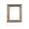 Homeroots 8" x 10" Gray Solid Wood Tabletop Picture Frame 380314 - alternate 4