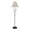 Homeroots 62" Grey Traditional Shaped Floor Lamp With Brown Bell Shade 526339 - alternate 4
