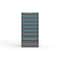 Strong Hold 8 drawer cabinet - (6x 5ft, 1x 7ft, 1x 9ft) - Blue accents - Keyed Different S3060-PPDAS-0804FS - alternate 1